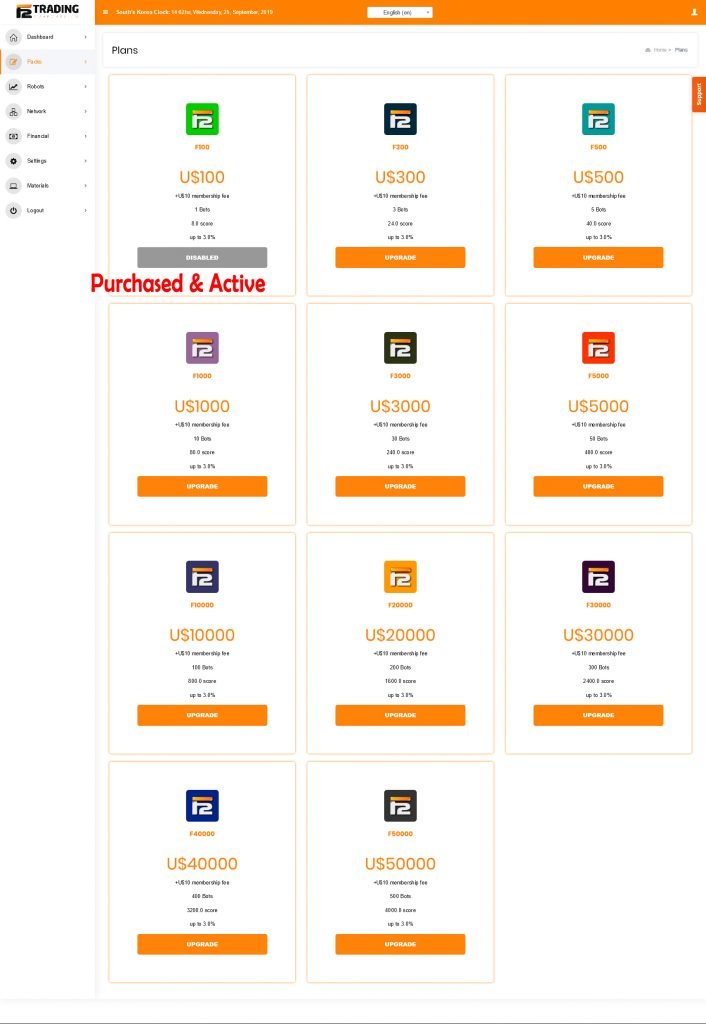 F2 Trading Corporation Crypto Exchange Packs